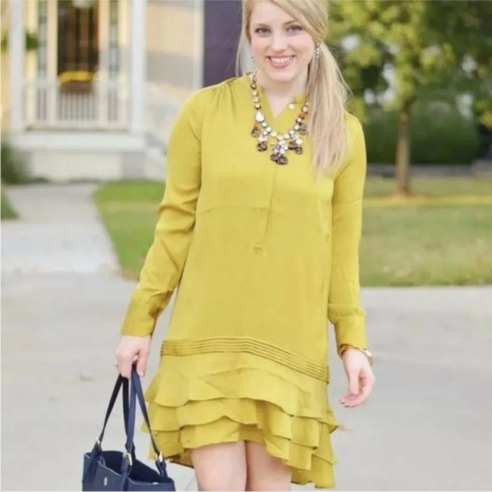 Banana Republic Mustard Long Sleeve Dress, US0
